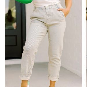 NWT: KanCan Striped Mom jean : Size 3/25